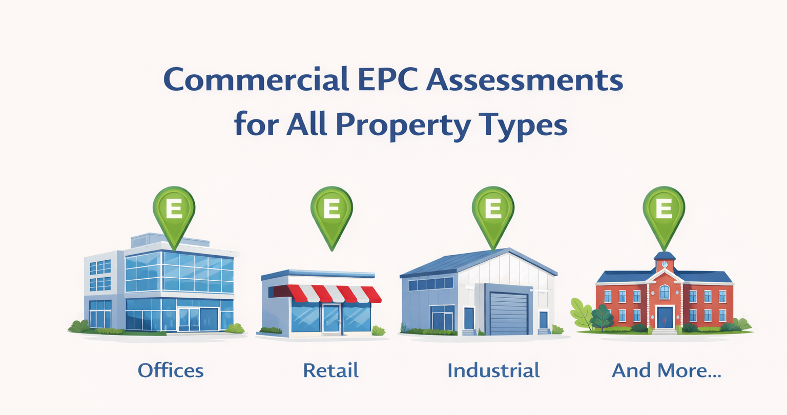 Commercial EPC assessments for property types