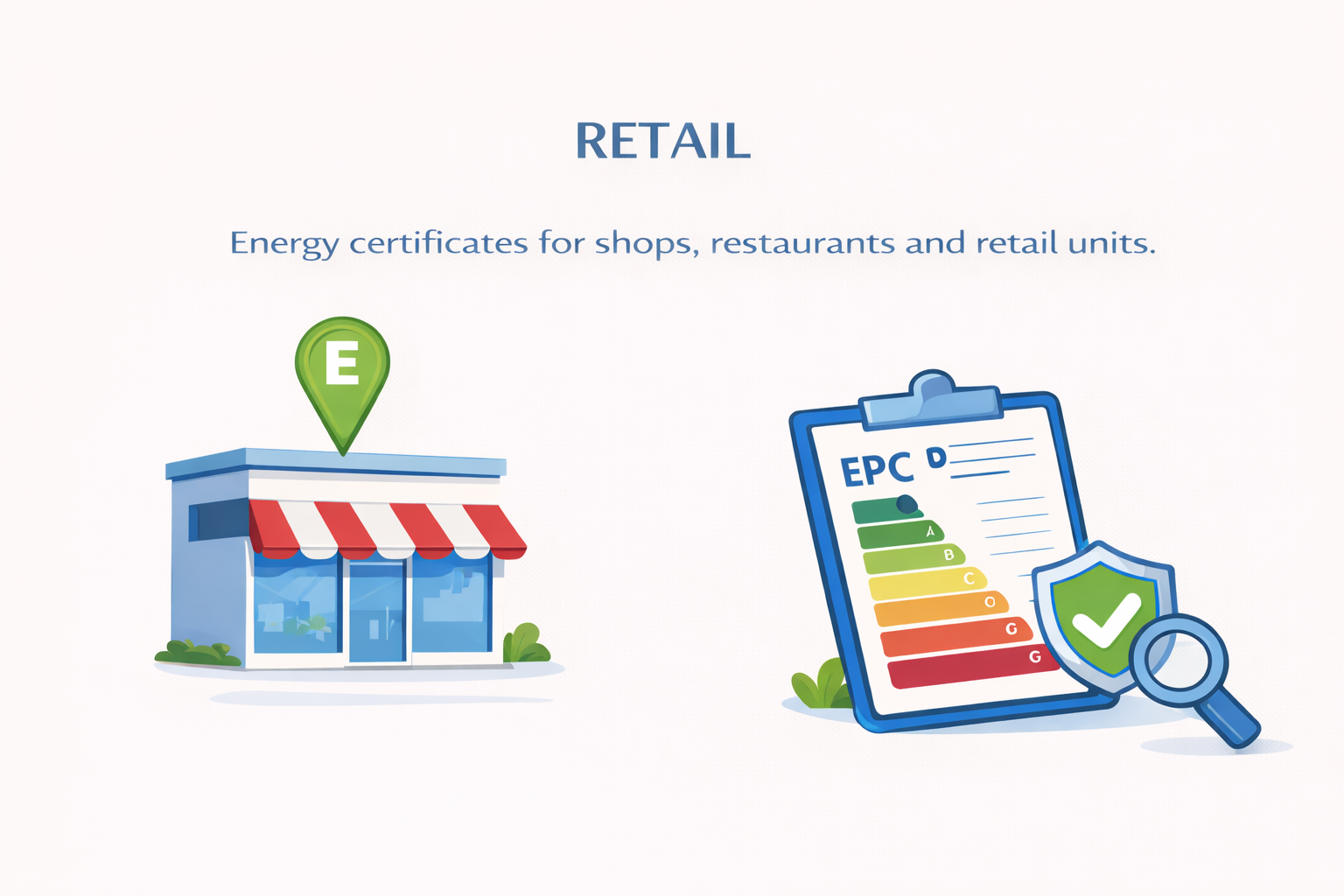 Energy certificates for retail properties