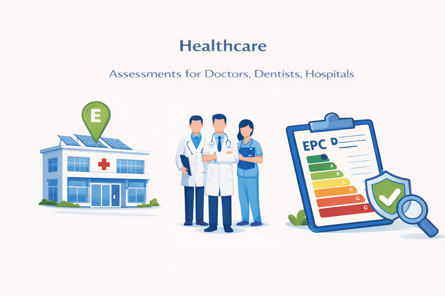 Healthcare assessments and professionals scene